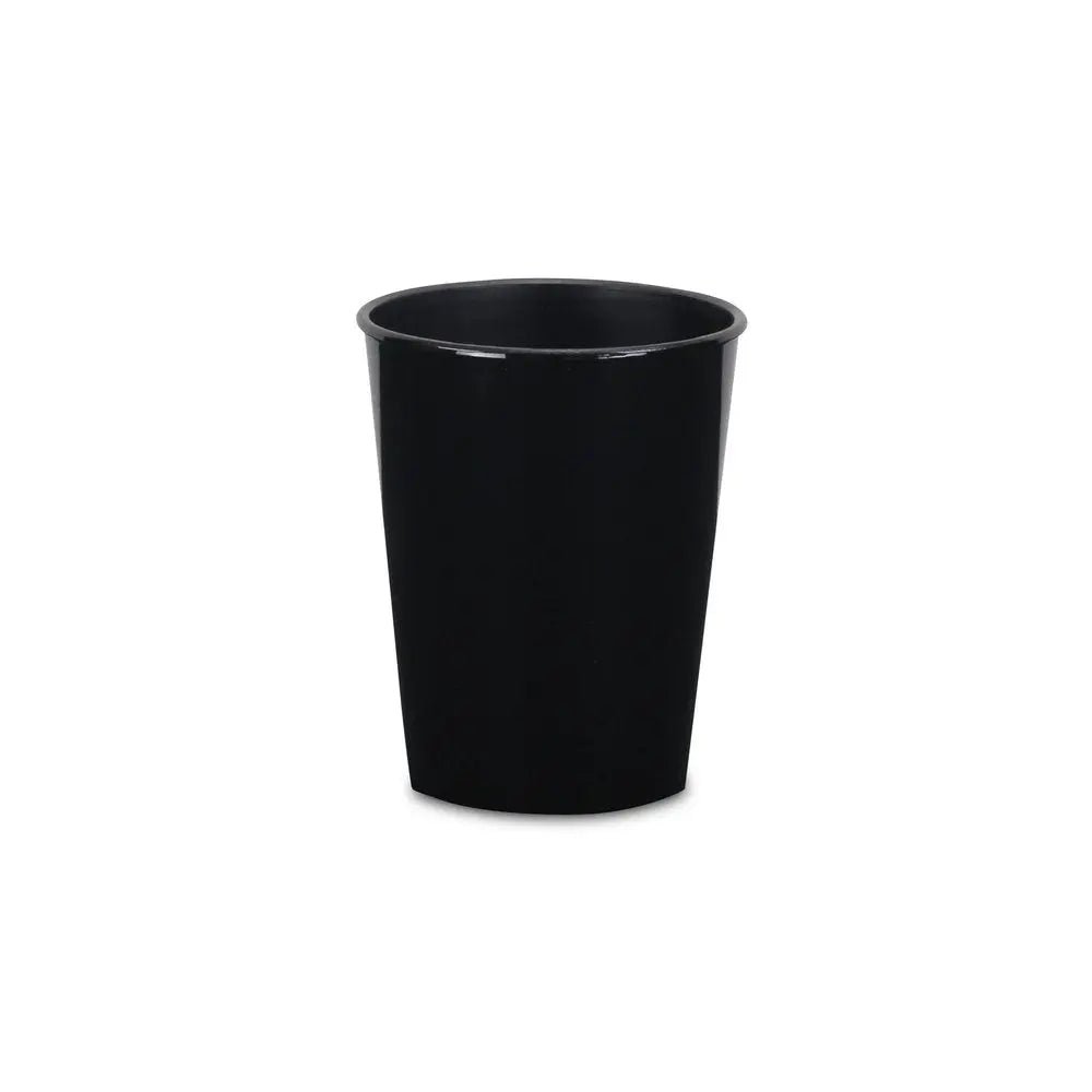 5" Black Recycled Plastic Indoor Outdoor Round Pot Planter - NOBLE HOME INTERIORS