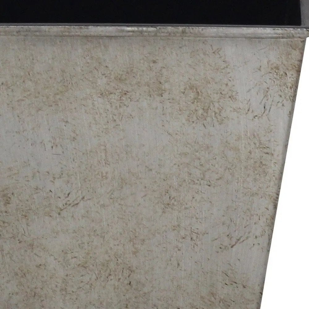 5" Gray Recycled Plastic Indoor Outdoor Square Pot Planter - NOBLE HOME INTERIORS