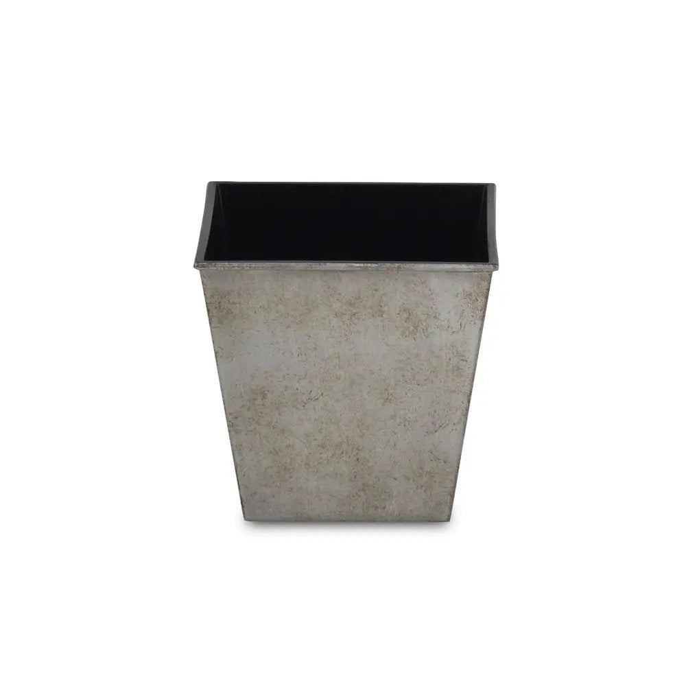 5" Gray Recycled Plastic Indoor Outdoor Square Pot Planter - NOBLE HOME INTERIORS