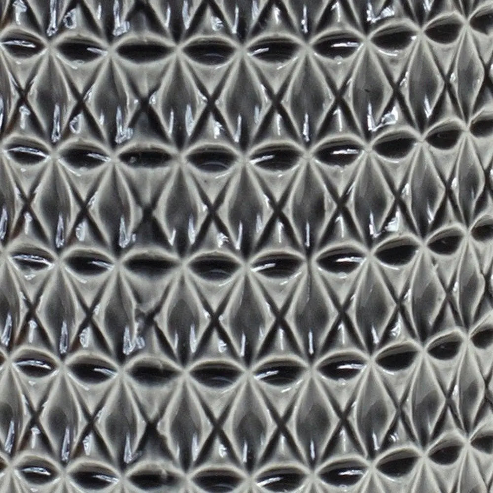 15" Gray Geometric Cylinder Terracotta Table Vase HomeRoots