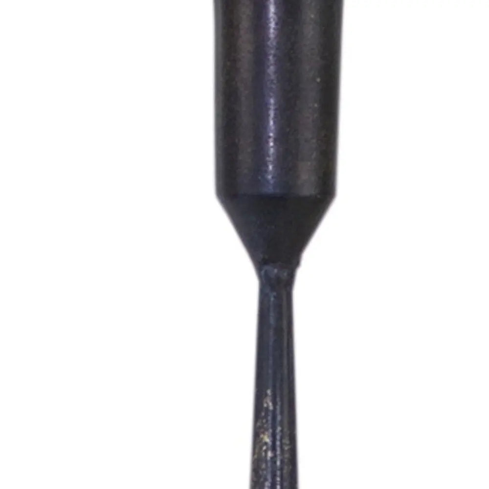 Set of Two Black Distressed Metal Tabletop Taper Candle Holders HomeRoots