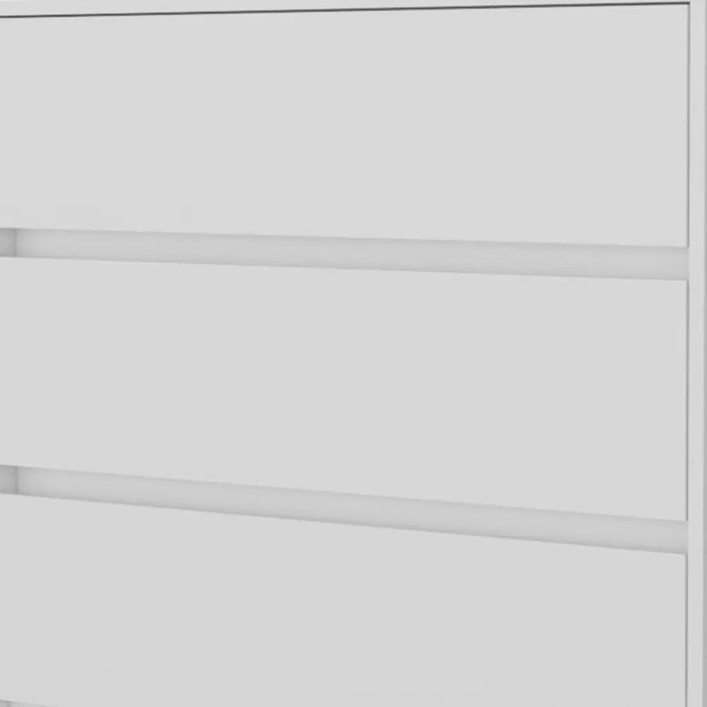 33" White Three Drawer Dresser HomeRoots