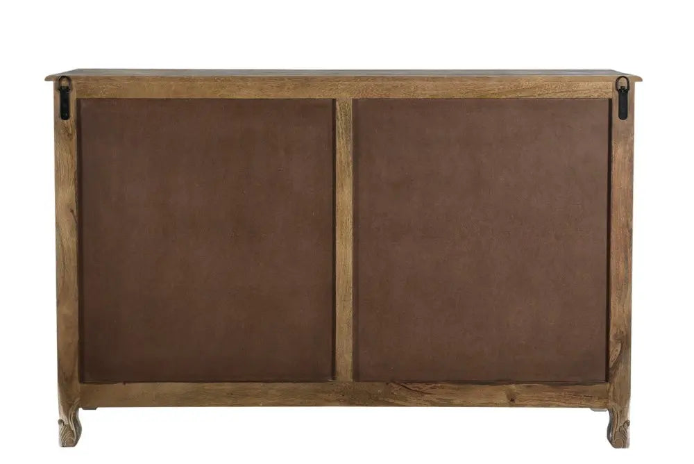 57" Gray Solid Wood Seven Drawer Dresser HomeRoots