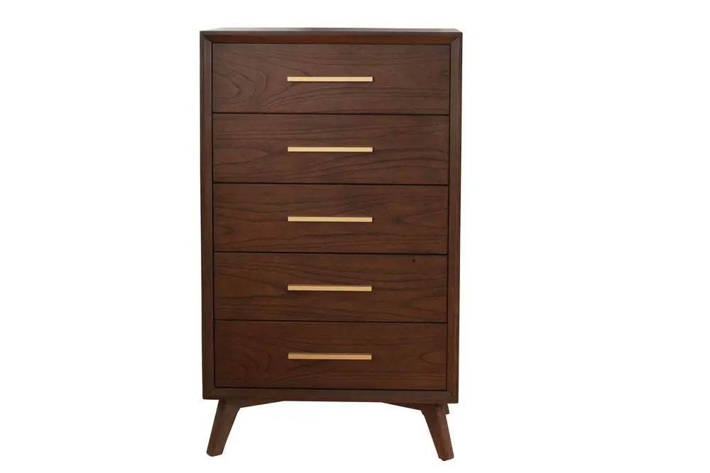 60" Walnut Solid Wood Seven Drawer Double Dresser HomeRoots