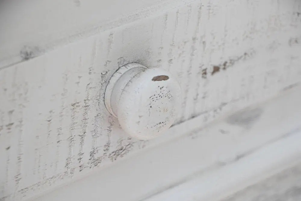 55" White Solid Wood Three Drawer Gentlemans Chest HomeRoots