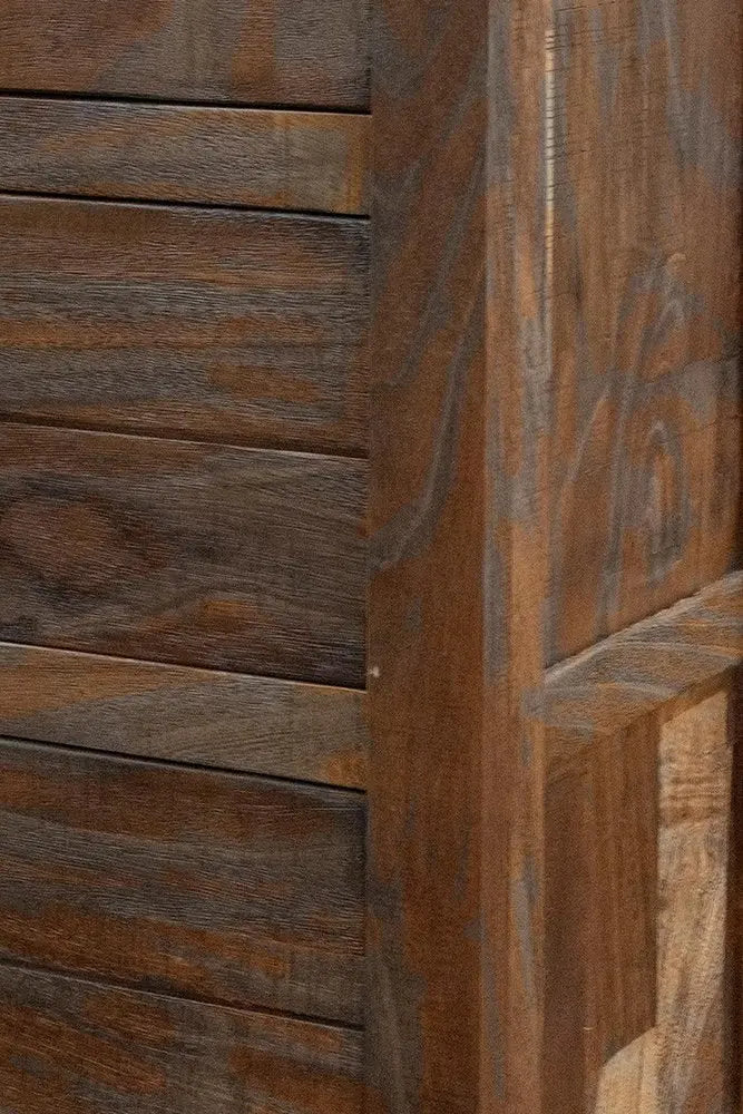 35" Brown Solid Wood Four Drawer Chest HomeRoots