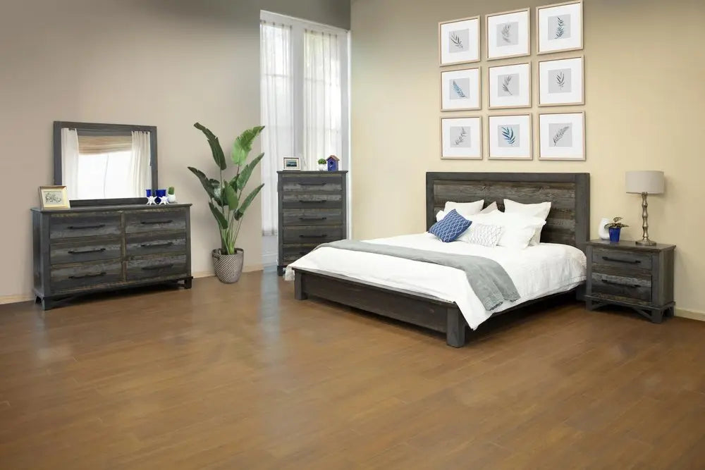 62" Brown Solid Wood Six Drawer Double Dresser HomeRoots