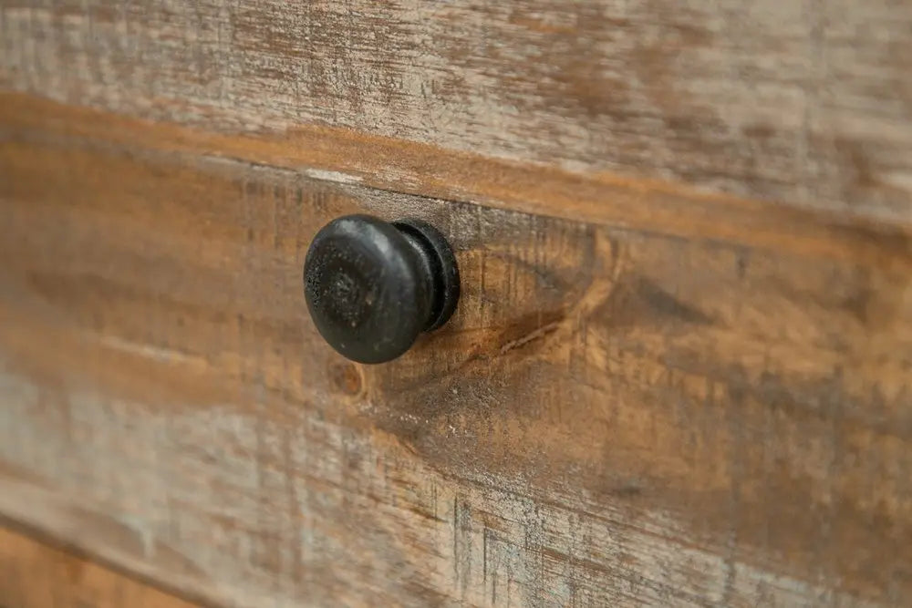 43" Brown Solid Wood Four Drawer Chest HomeRoots