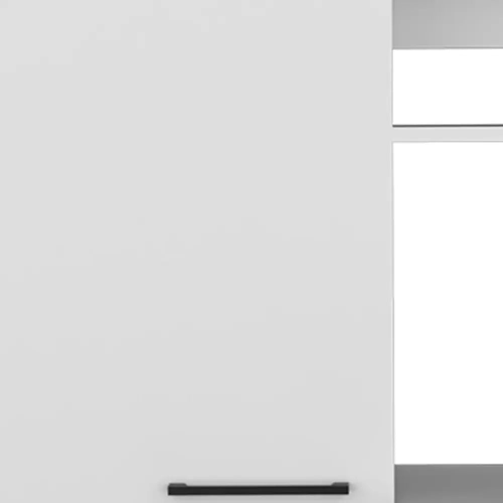 39" White Wood Wall Mounted Accent Cabinet With Single Door HomeRoots