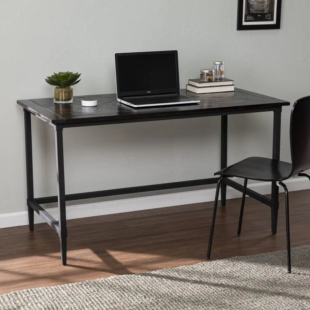 53" Black Writing Desk - NOBLE HOME INTERIORS
