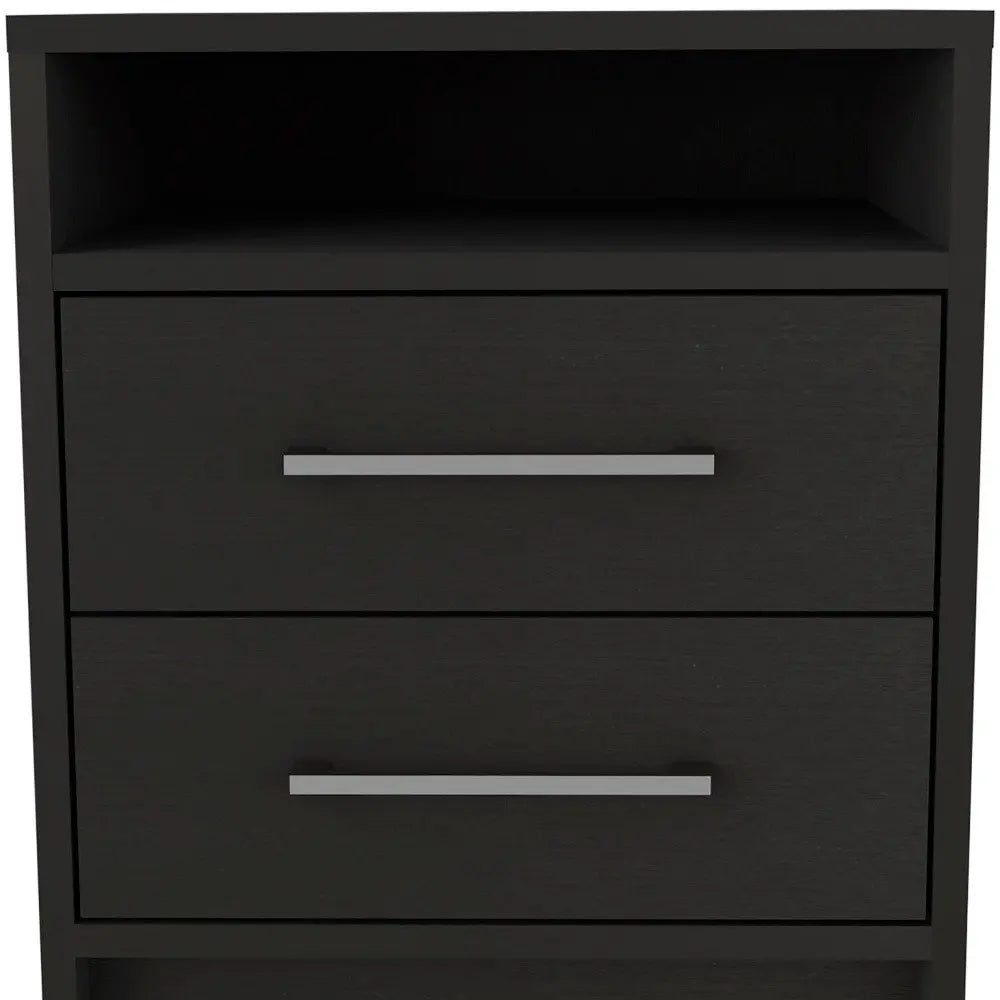 Two Piece Black and Gray Bedroom Set HomeRoots