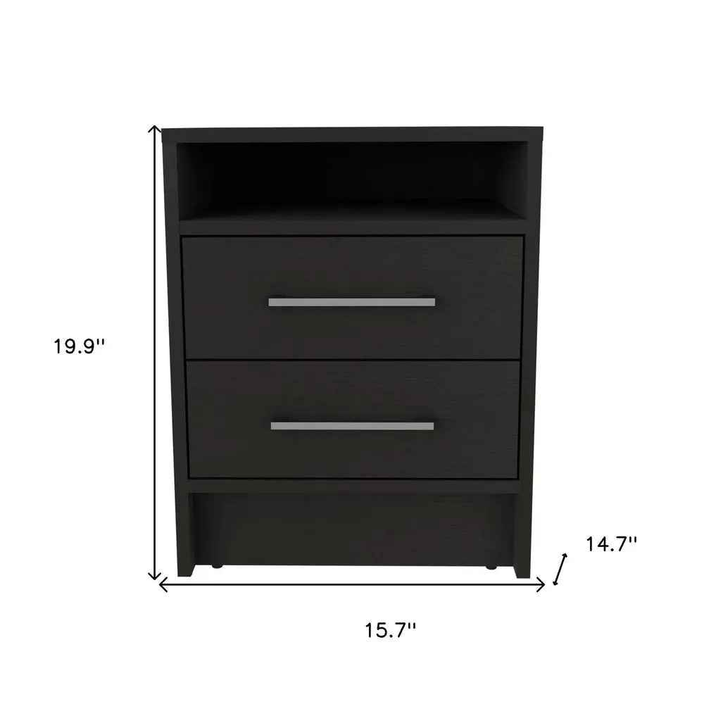 Two Piece Black and Gray Bedroom Set HomeRoots