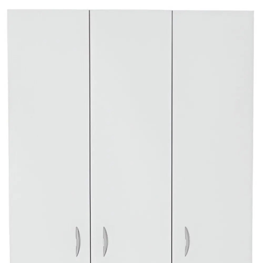 71" White Three Door Two Drawer Combo Dresser HomeRoots