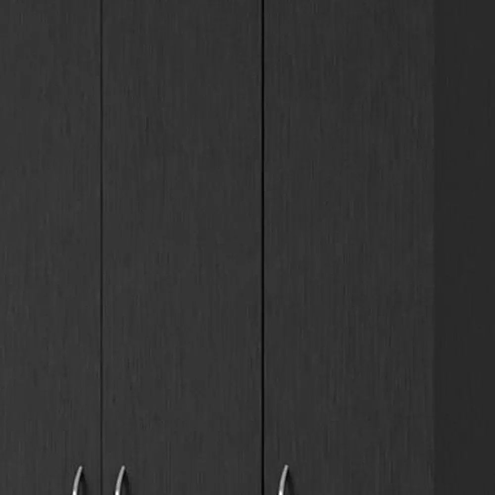 35" Black Two Drawer Combo Dresser HomeRoots