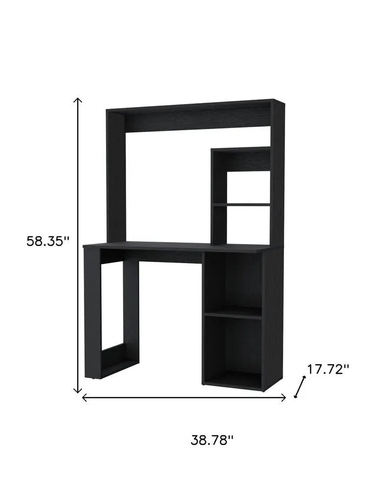 39" Black Computer Desk HomeRoots