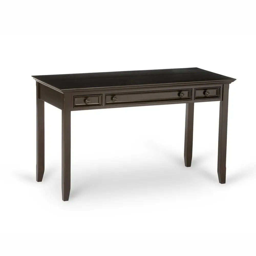 54" Brown Solid Wood Computer Desk - NOBLE HOME INTERIORS