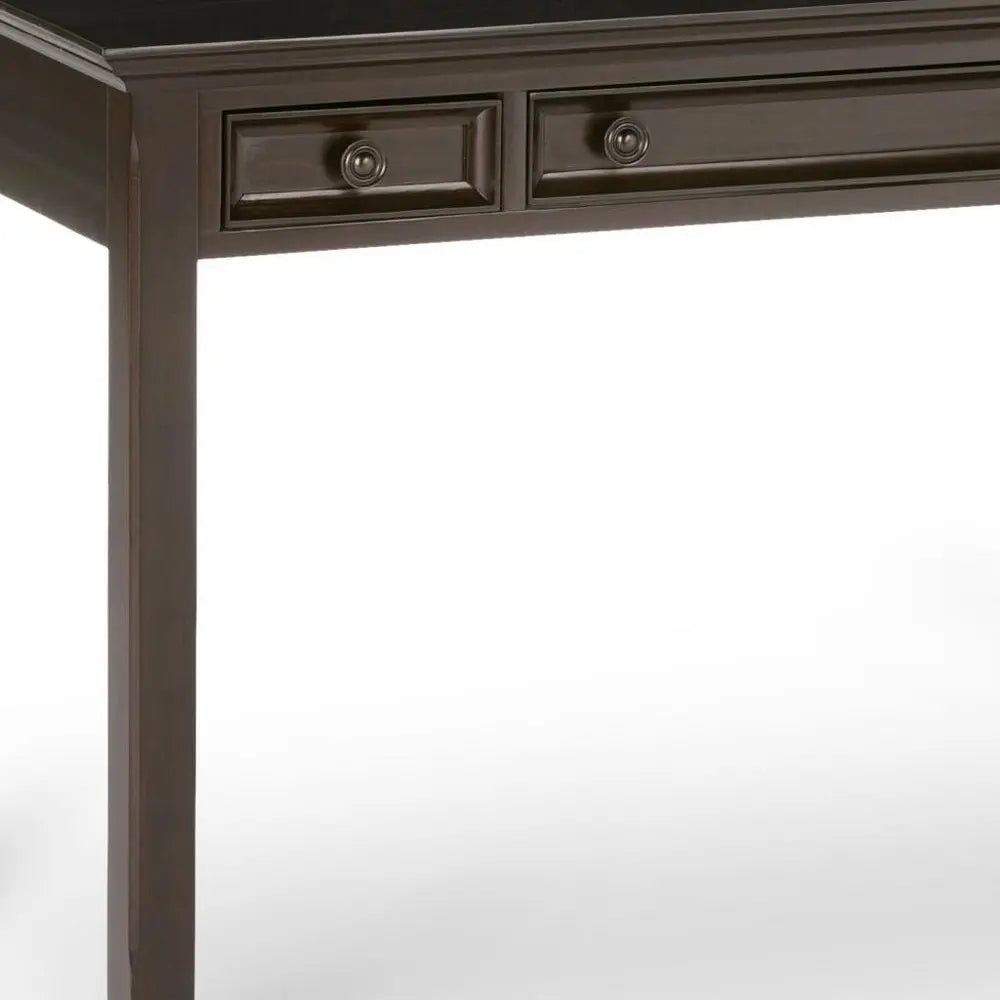 54" Brown Solid Wood Computer Desk - NOBLE HOME INTERIORS