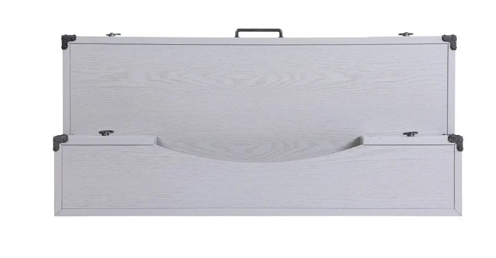 54" Gray Wood Writing Desk With Five Drawers - NOBLE HOME INTERIORS