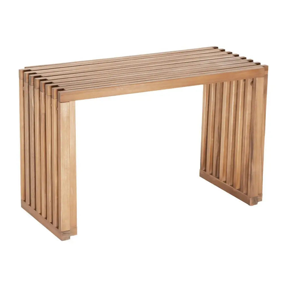 54" Natural Solid Wood Extendable Indoor Outdoor Bench - NOBLE HOME INTERIORS