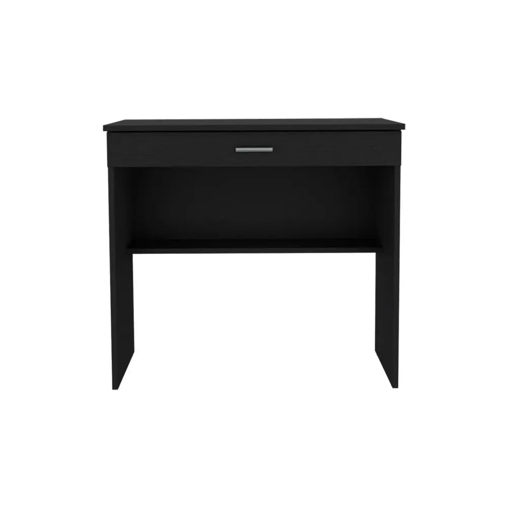 32" Black Wood Computer Desk With Drawer HomeRoots