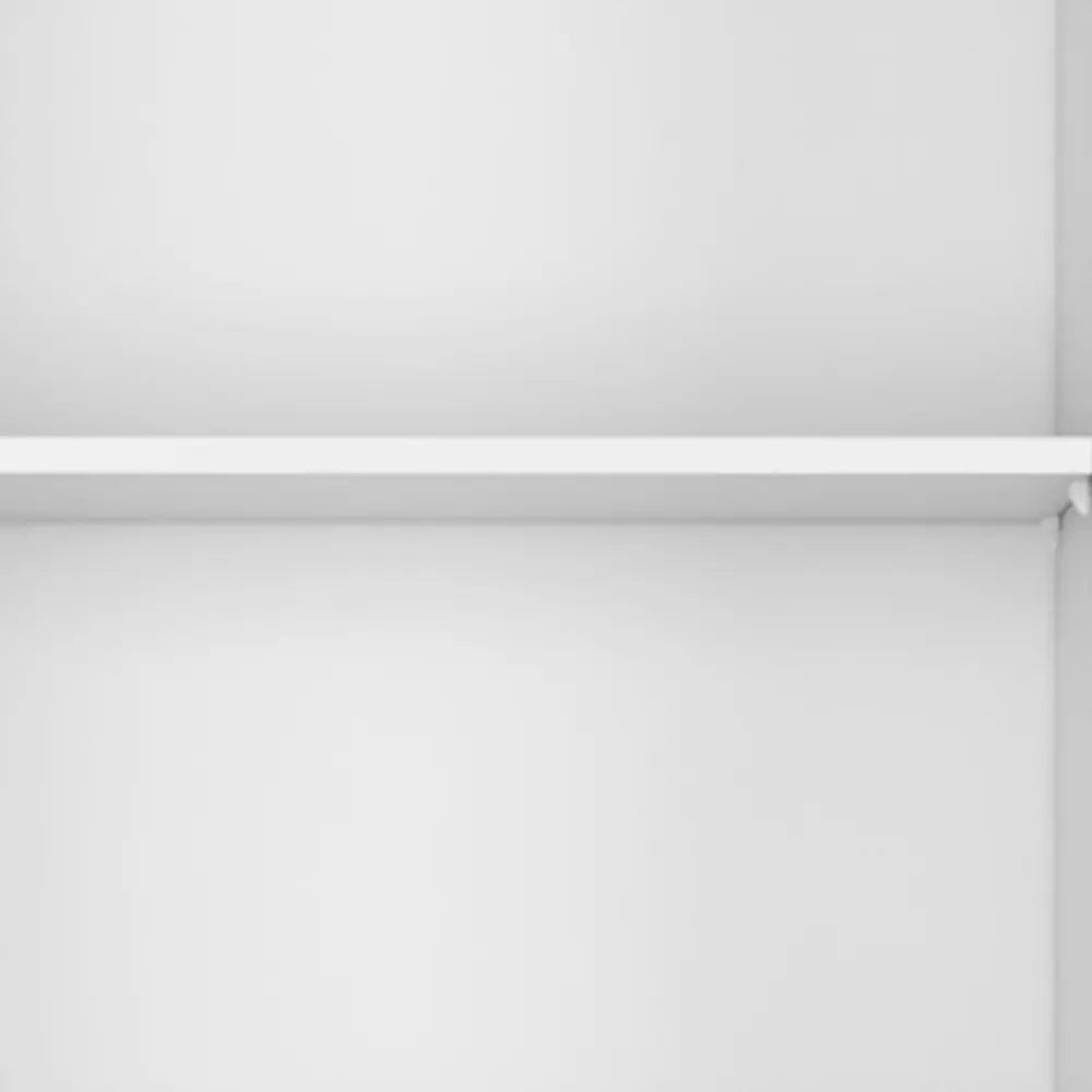 Set of Three White Wood Five Tier Modular Bookcase HomeRoots