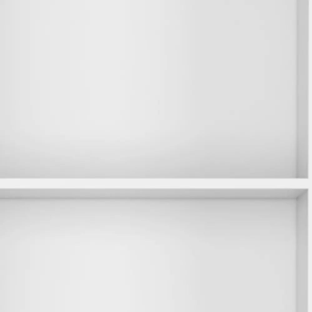 Set of Three White Wood Fourteen Tier Modular Bookcase HomeRoots