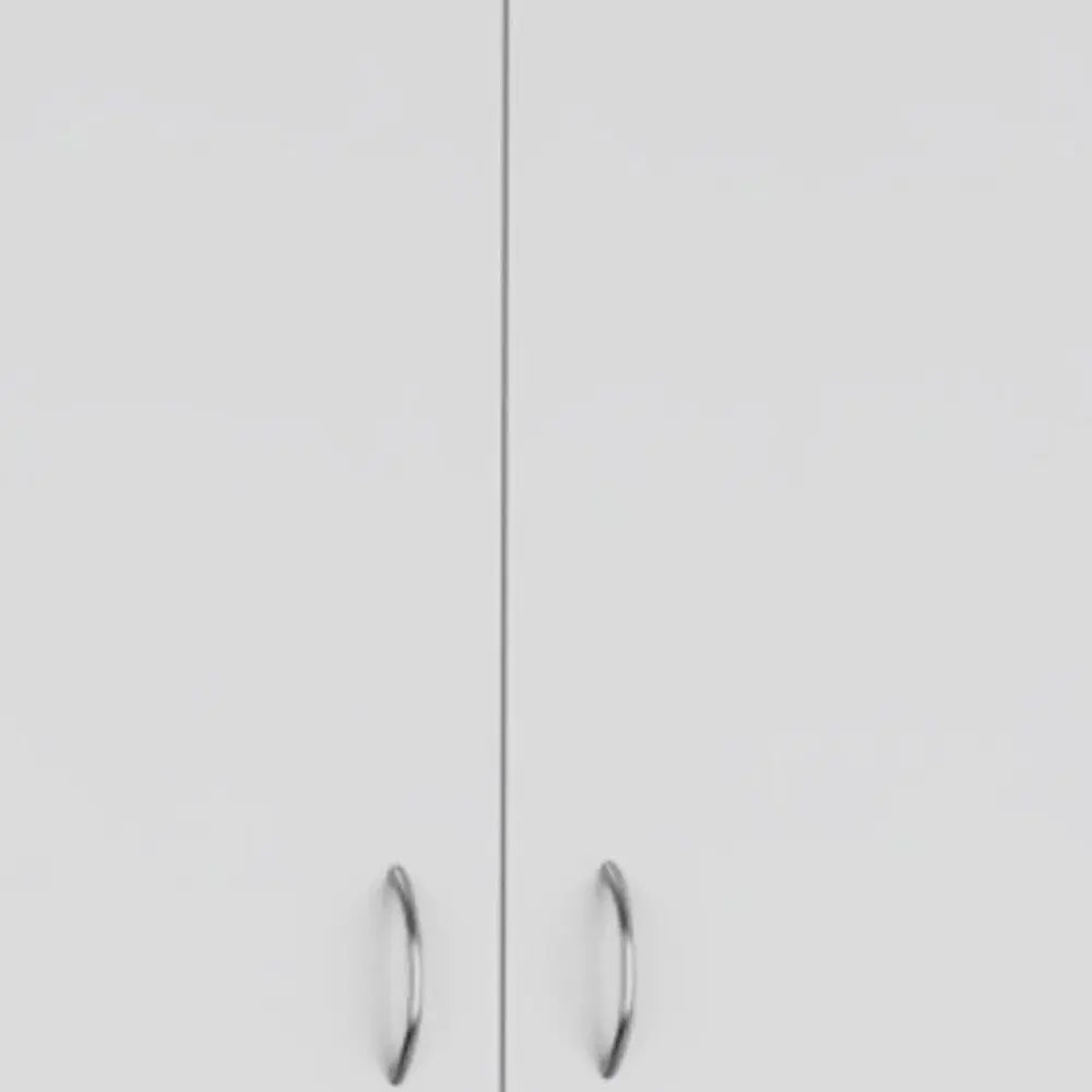 71" White Two Door Two Drawer Combo Dresser HomeRoots