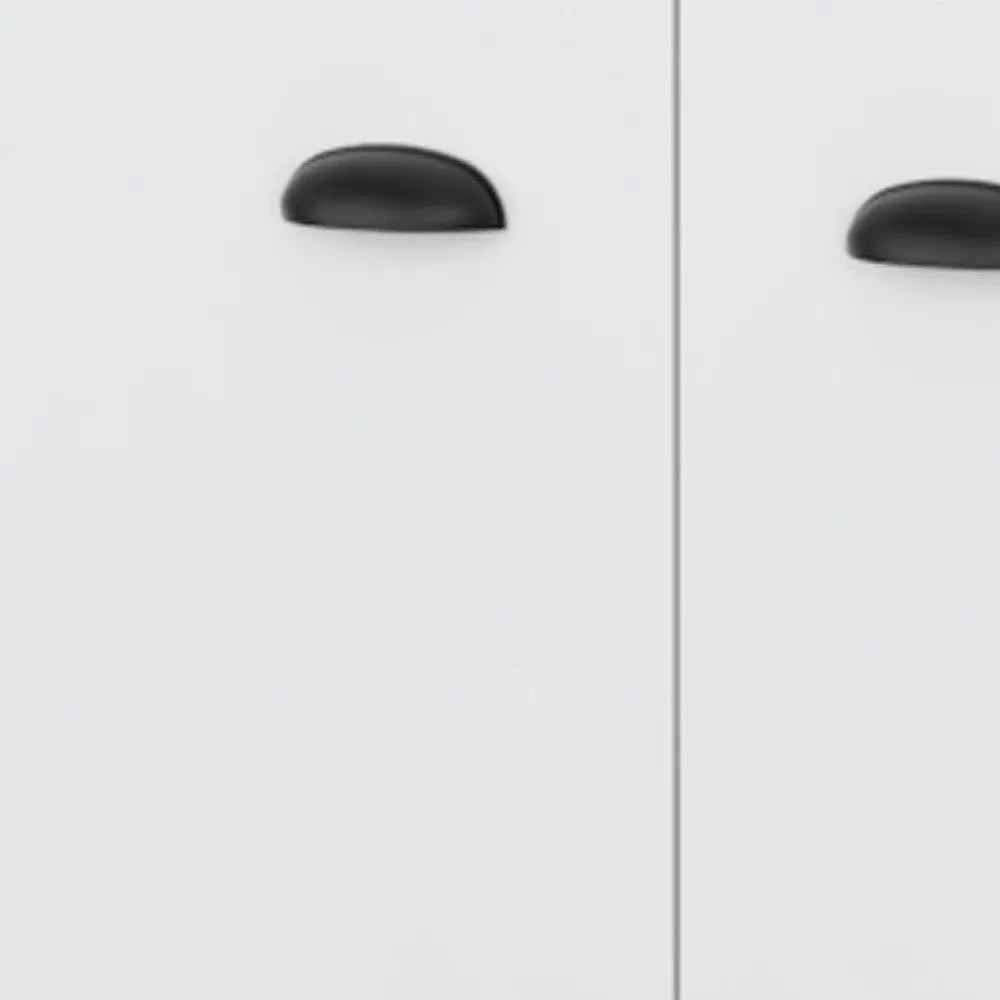 29" White Wood Bar Cabinet With Two Doors HomeRoots