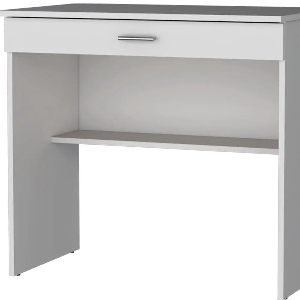 32" White Wood Computer Desk HomeRoots