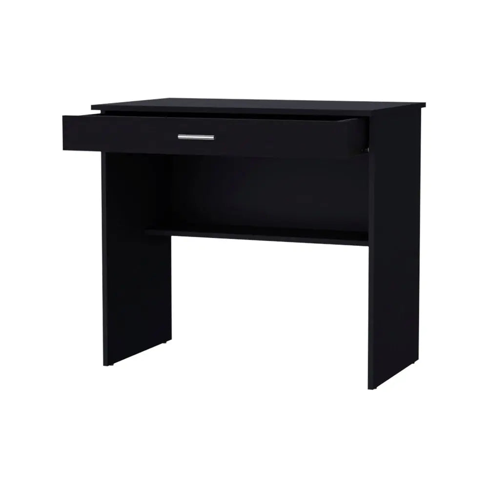 32" Black Wood Computer Desk HomeRoots