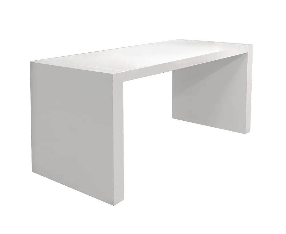 62" White Wood Computer Desk HomeRoots