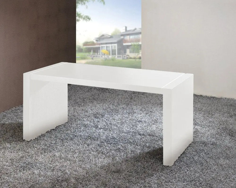 62" White Wood Computer Desk HomeRoots