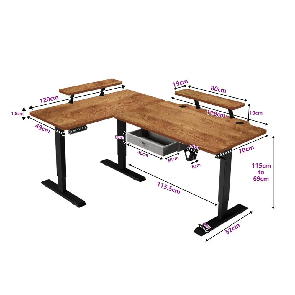 45" Adjustable White Standing Desk HomeRoots