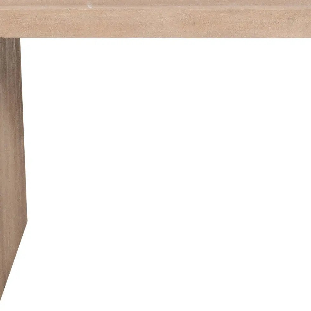 56" Ivory Reclaimed Wood Sled Writing Desk - NOBLE HOME INTERIORS