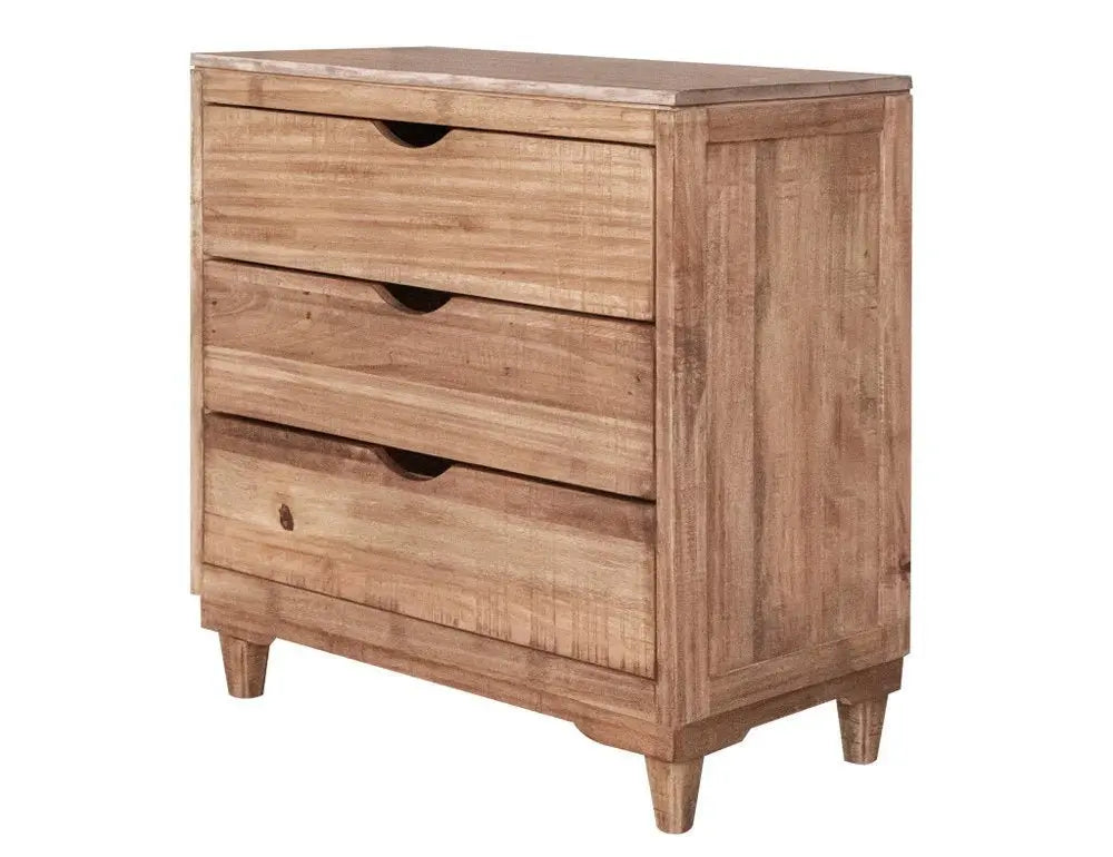 56" Natural Solid Wood Four Drawer Double Dresser - NOBLE HOME INTERIORS