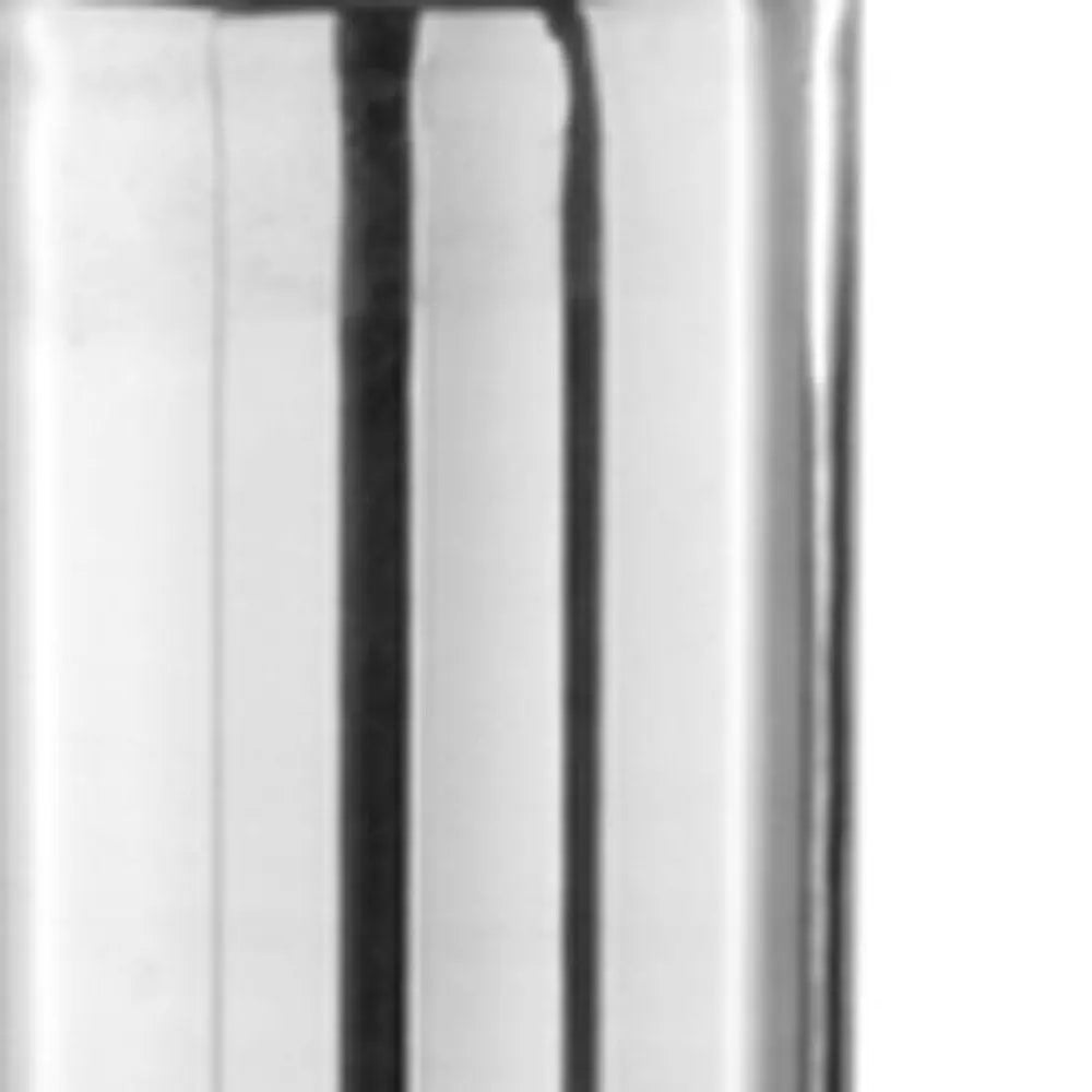 56" Silver Aluminum Cylinder Table Vase - NOBLE HOME INTERIORS
