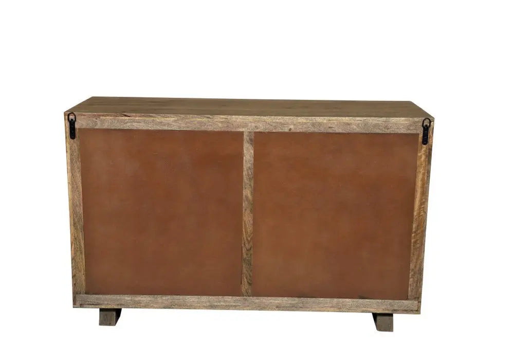 57" Brown Solid Wood Six Drawer Dresser - NOBLE HOME INTERIORS