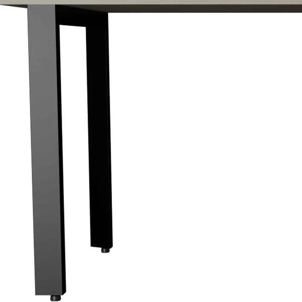 58" Light Gray Computer Desk - NOBLE HOME INTERIORS