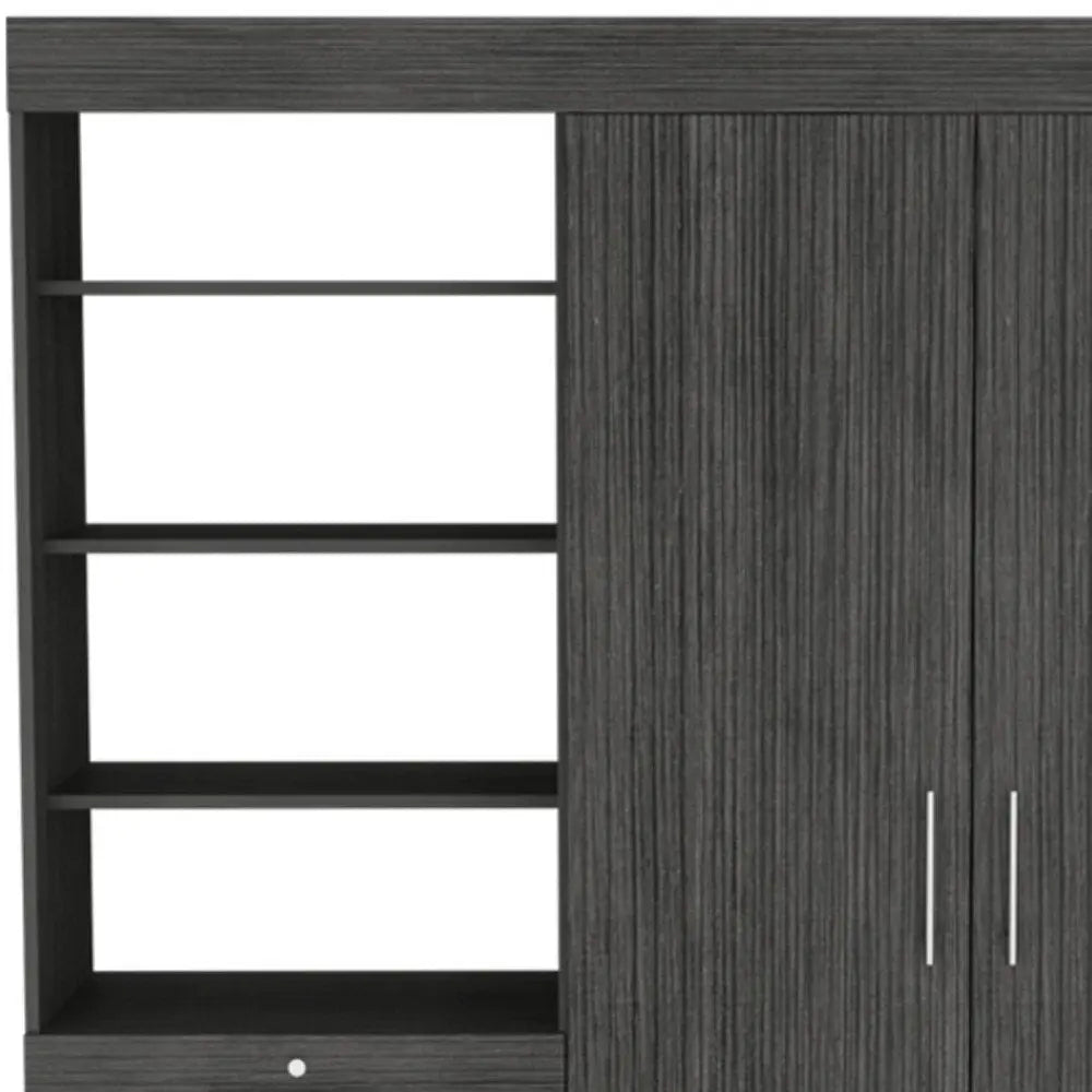 59" Gray Three Drawer Combo Dresser - NOBLE HOME INTERIORS