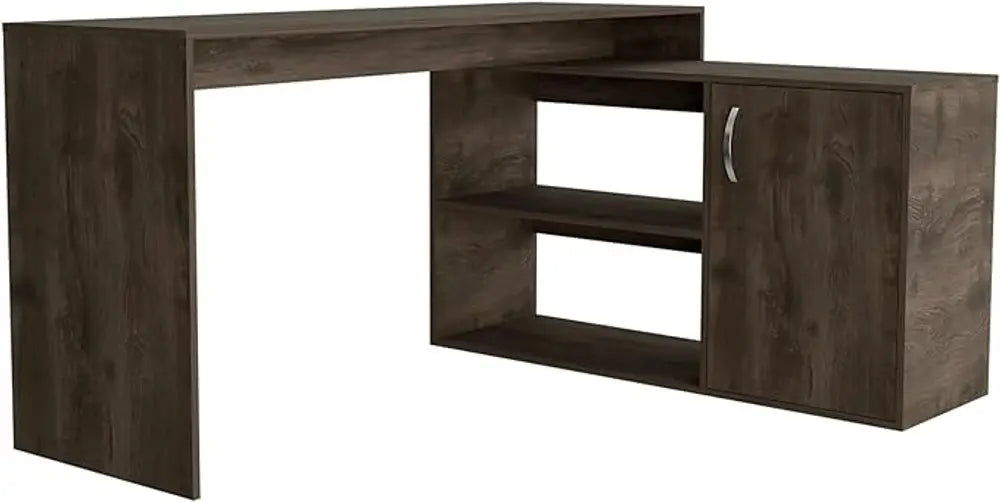 60" Dark Brown Wood Credenza Desk - NOBLE HOME INTERIORS