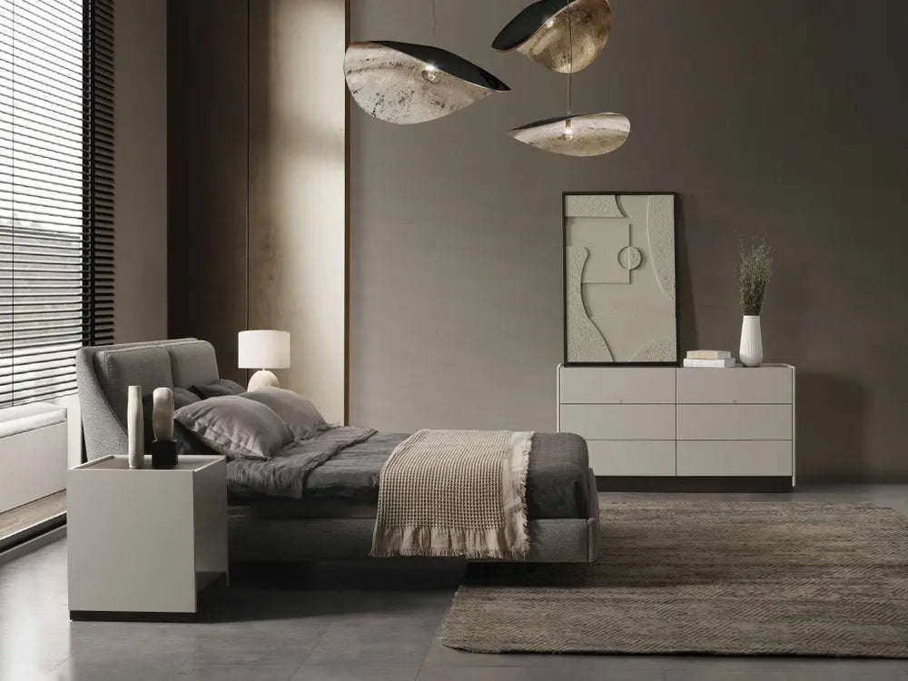 60" Gray Wood Six Drawer Double Dresser - NOBLE HOME INTERIORS