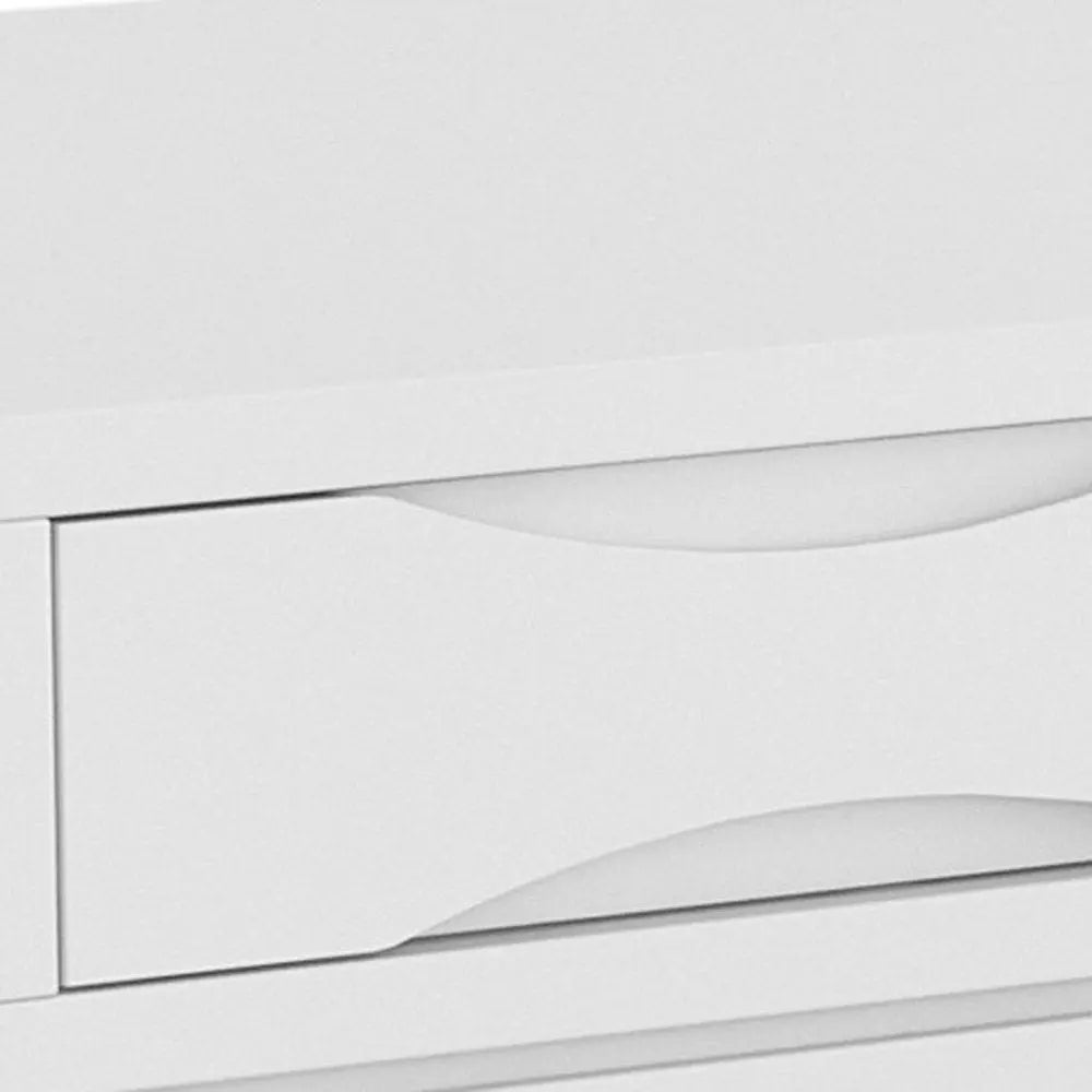 60" White Wood Computer Desk - NOBLE HOME INTERIORS