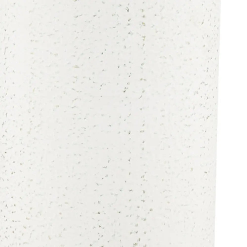 19" Off White And Gold Metal Cylinder Table Vase HomeRoots