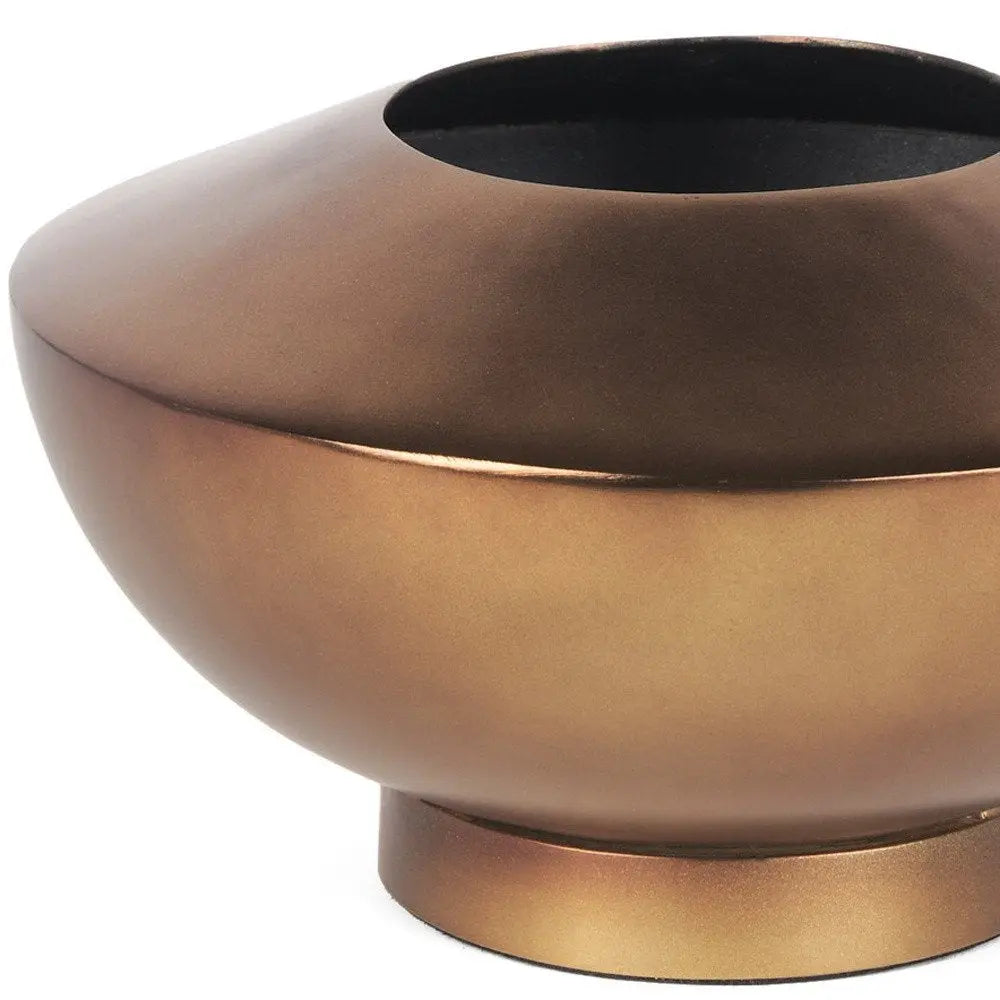 5" Antiqued Bronze Metal Table Vase HomeRoots