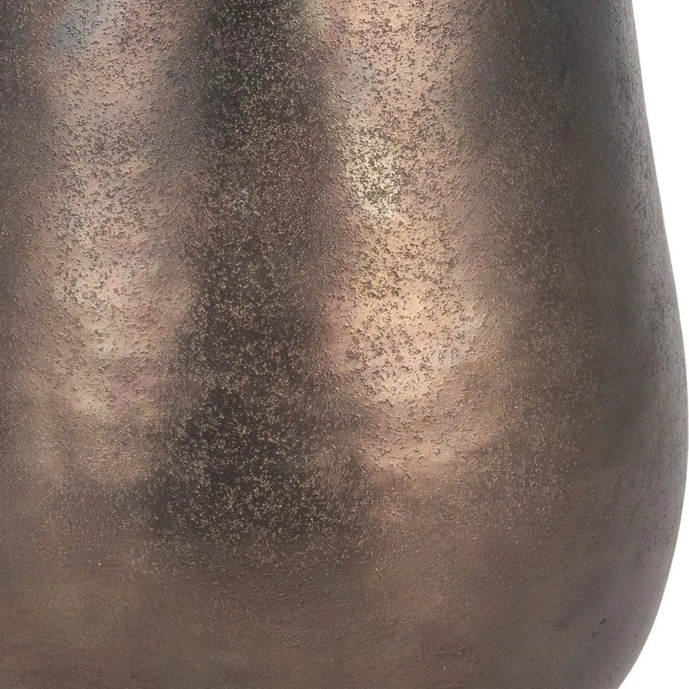 9" Antiqued Brass Aluminum Table Vase HomeRoots