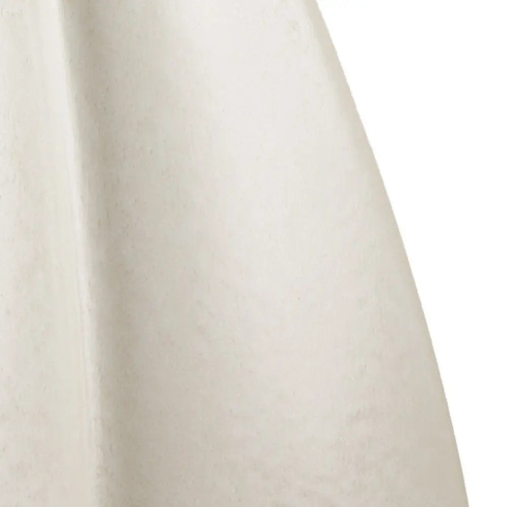 16" Cream And Beige Color Block Ceramic Table Vase HomeRoots