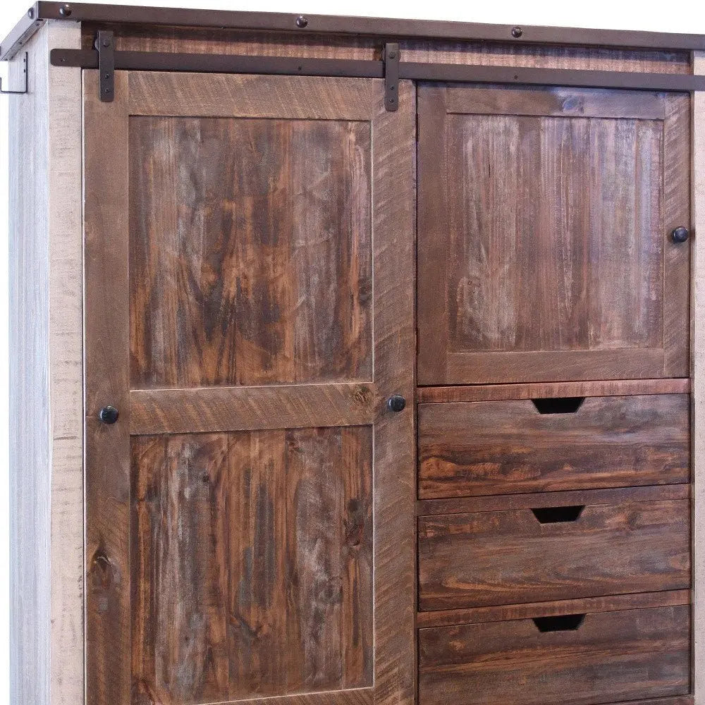 61" Brown Solid Wood Six Drawer Double Dresser - NOBLE HOME INTERIORS