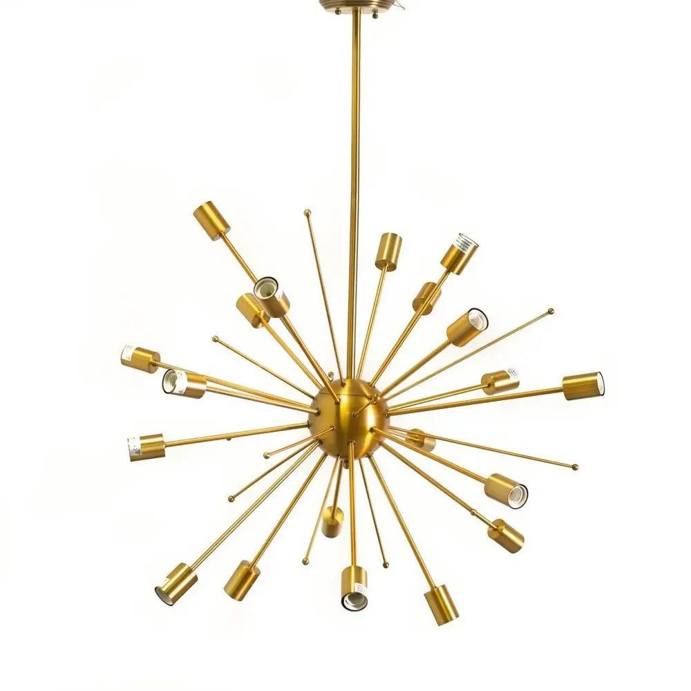 Gold Multi Light Metal Dimmable Chandelier HomeRoots