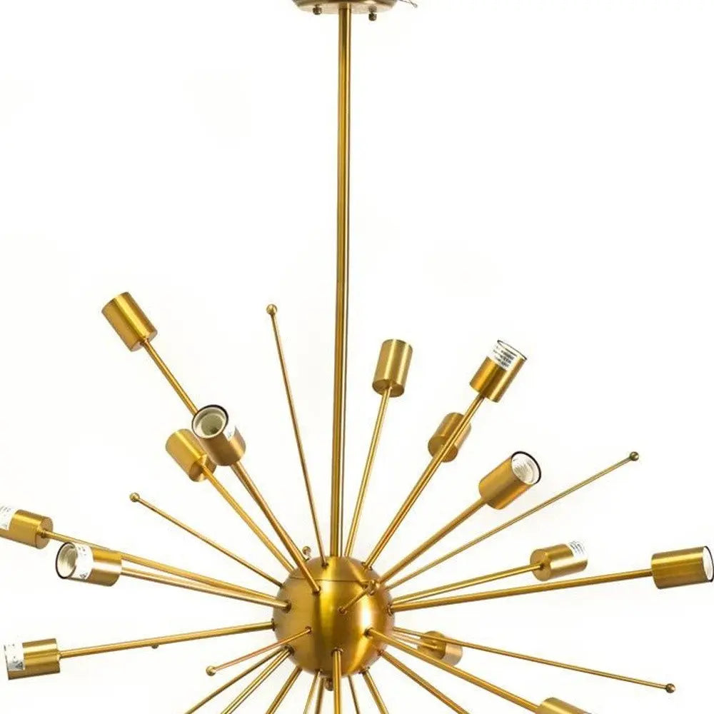 Gold Multi Light Metal Dimmable Chandelier HomeRoots
