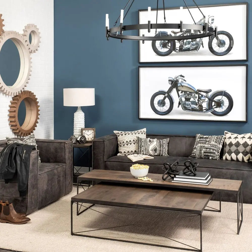 Black Candle Style Twelve Light Glass Dimmable Chandelier HomeRoots